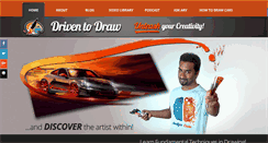 Desktop Screenshot of driventodraw.com